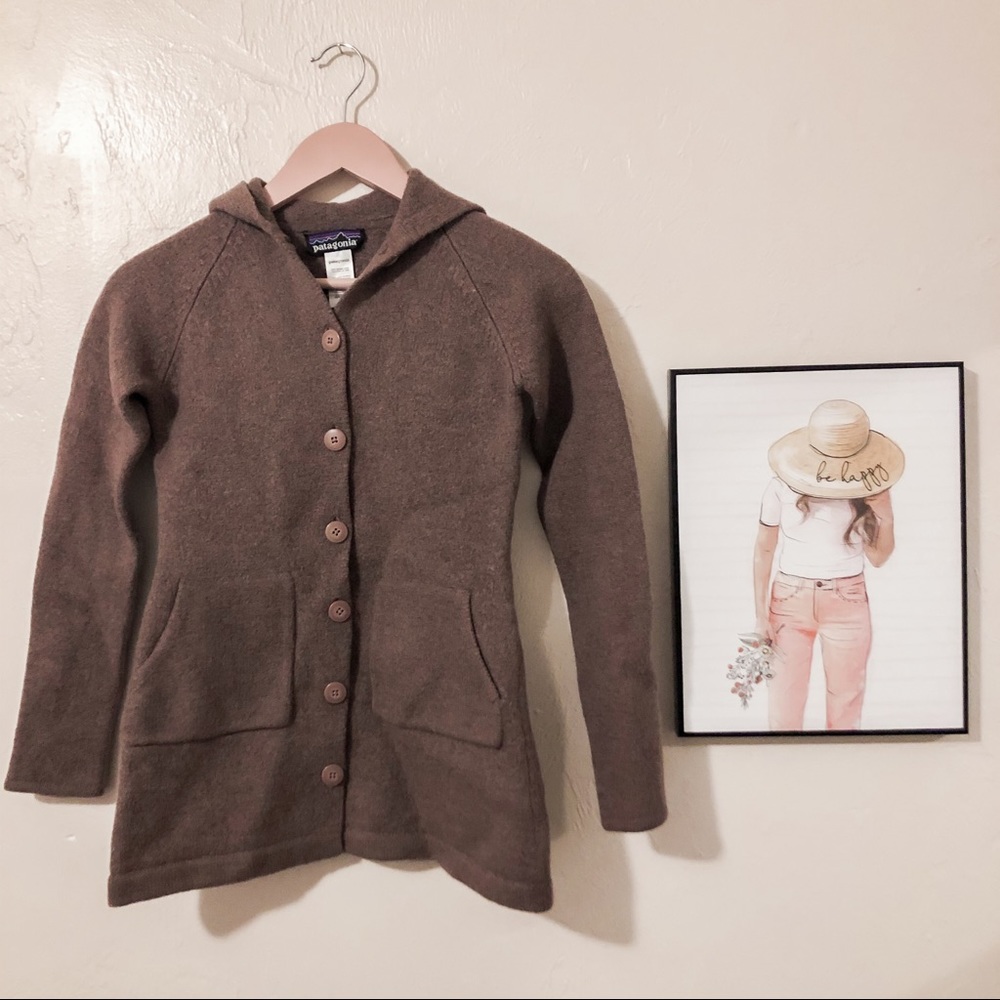 Patagonia Merino Wool Button Cardigan SM Like New